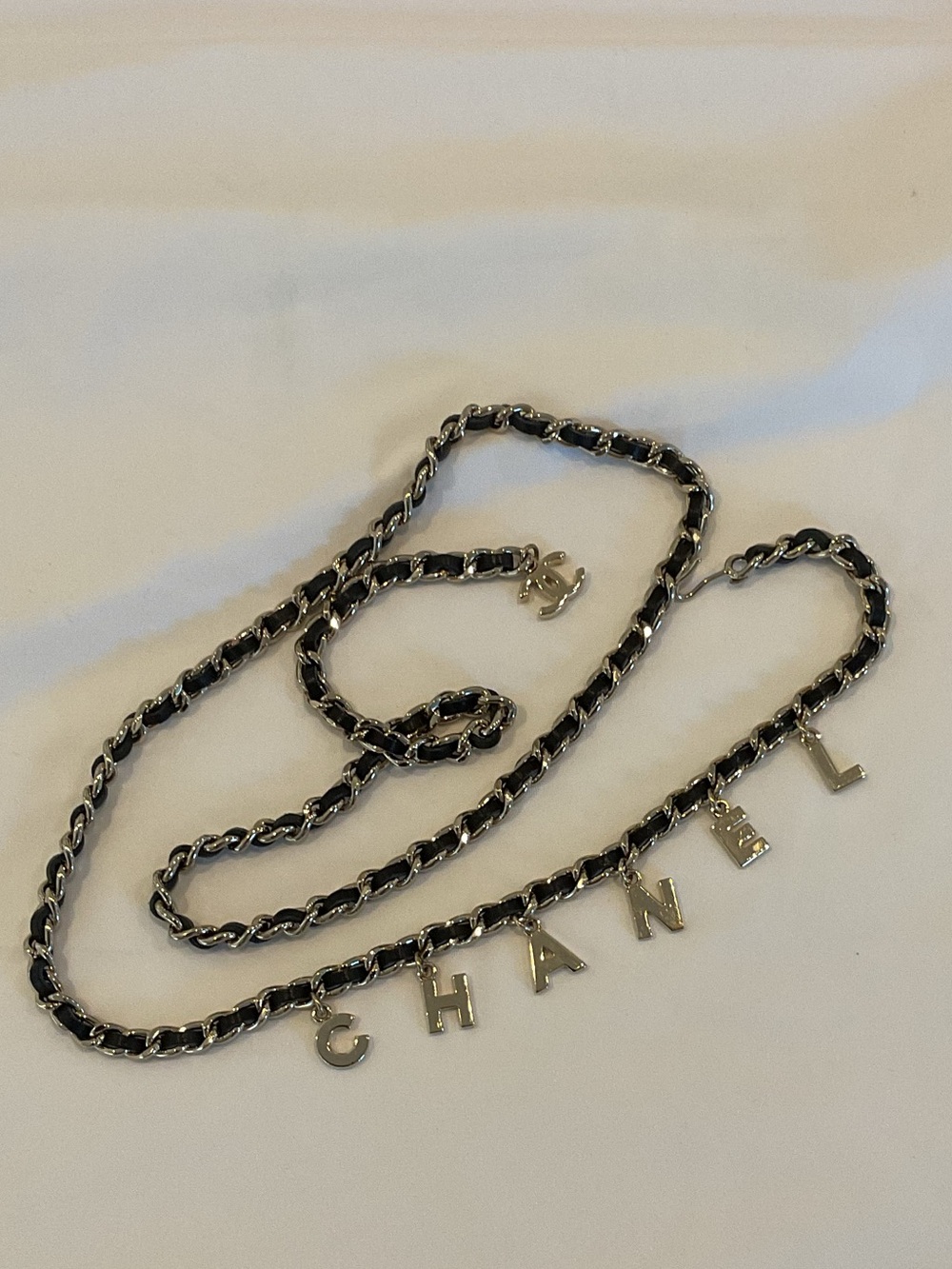 CHANEL Chain Necklace Belt CC Charm